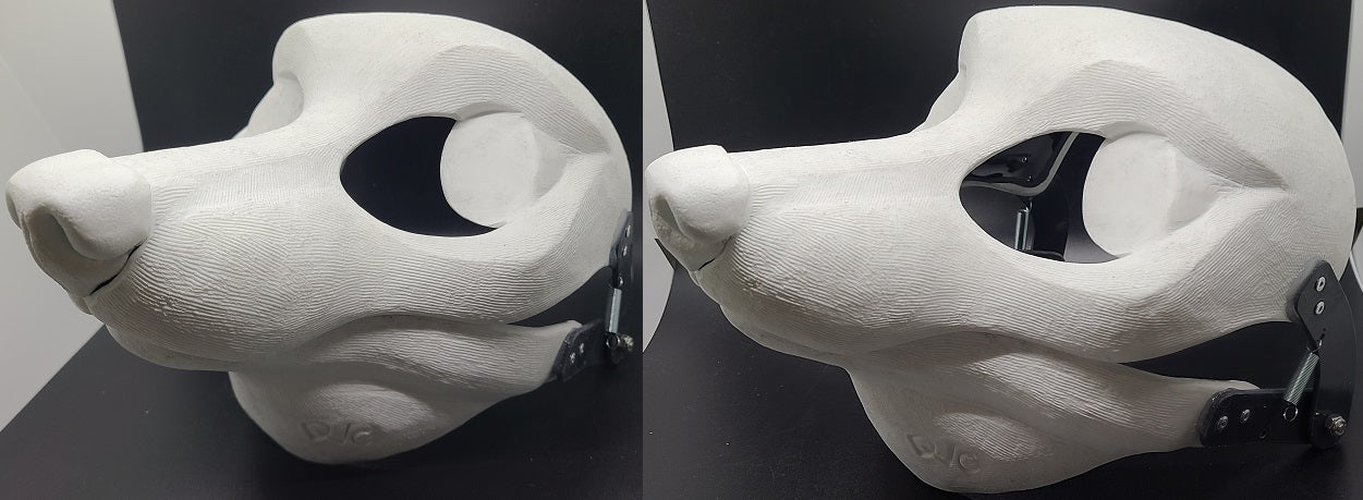 Semi-Realistic Fox Mask Blank