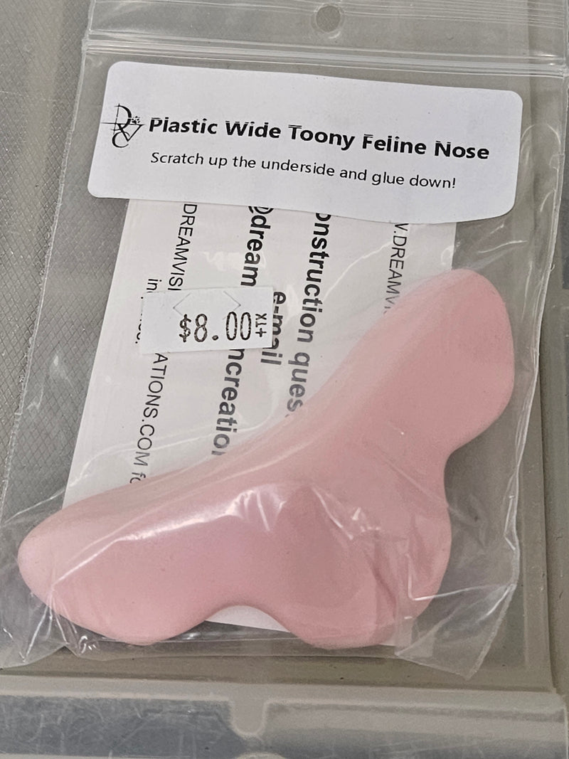 Ready to Ship: Plastic Wide Toony Feline Nose
