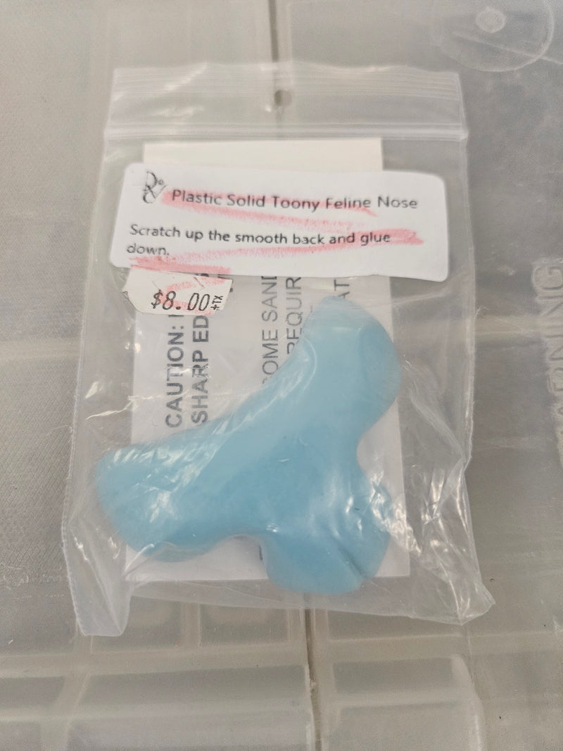 Ready to Ship Heavy Discounted Item: Plastic Solid Toony Feline Nose
