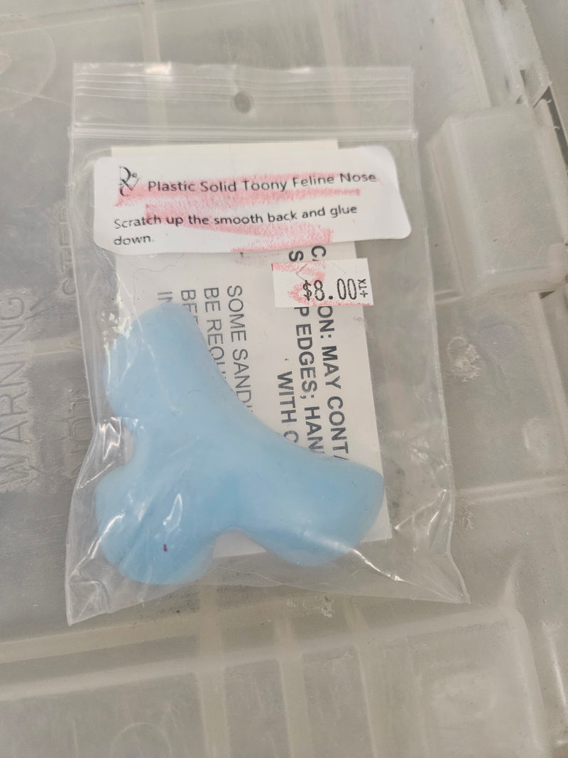Ready to Ship Heavy Discounted Item: Plastic Solid Toony Feline Nose