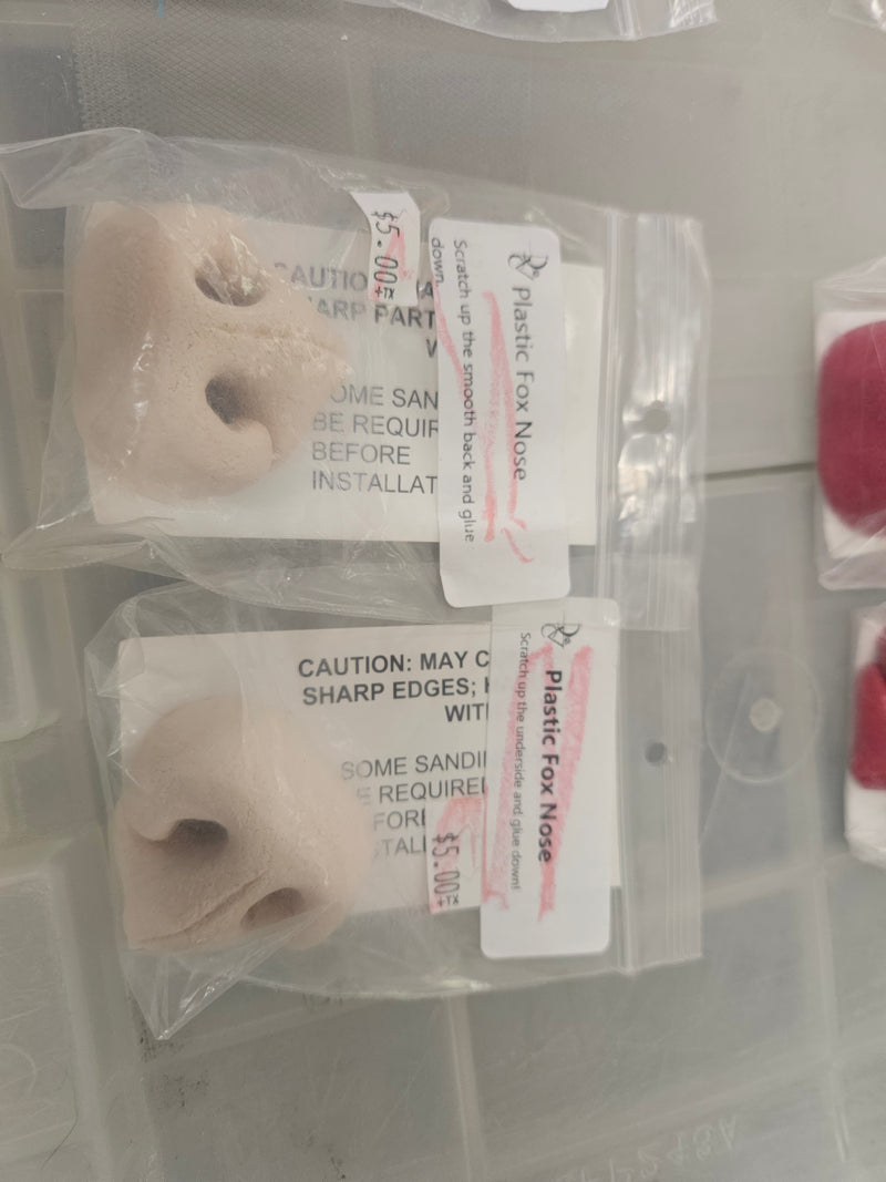 Ready to Ship Heavy Discounted Item: Plastic Fox Nose