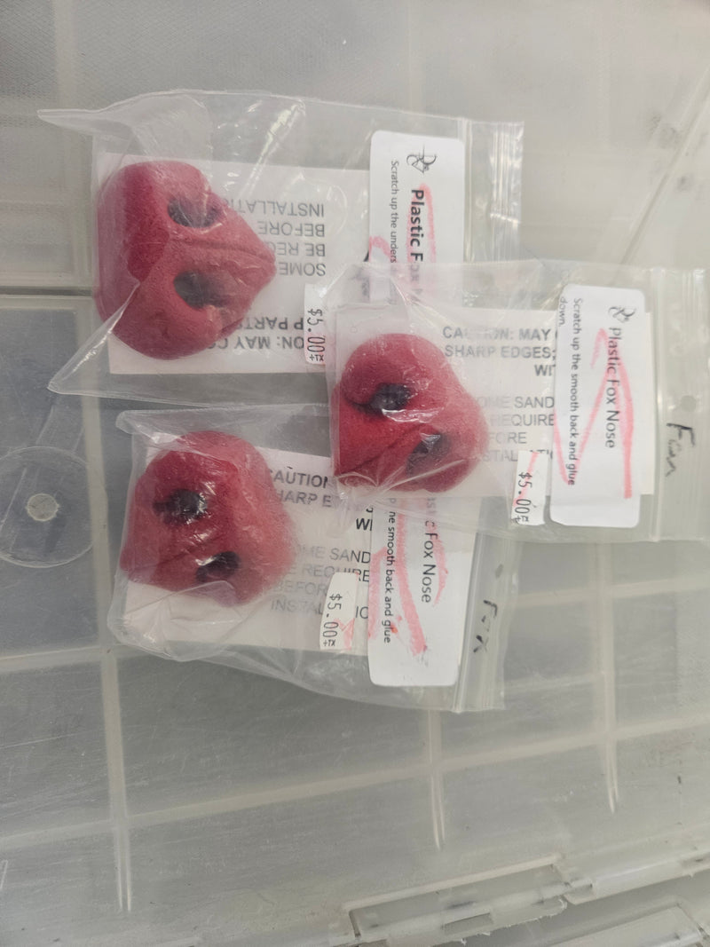Ready to Ship Heavy Discounted Item: Plastic Fox Nose