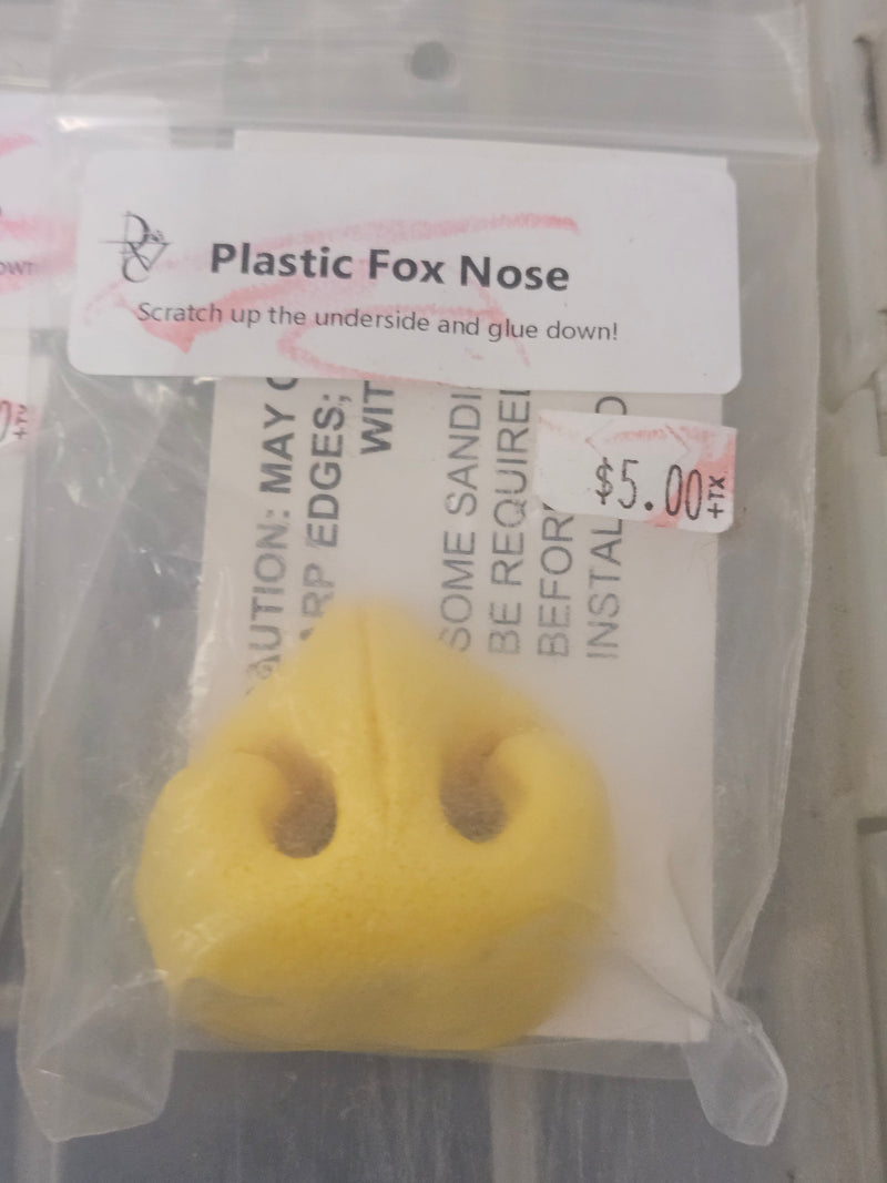 Ready to Ship Heavy Discounted Item: Plastic Fox Nose