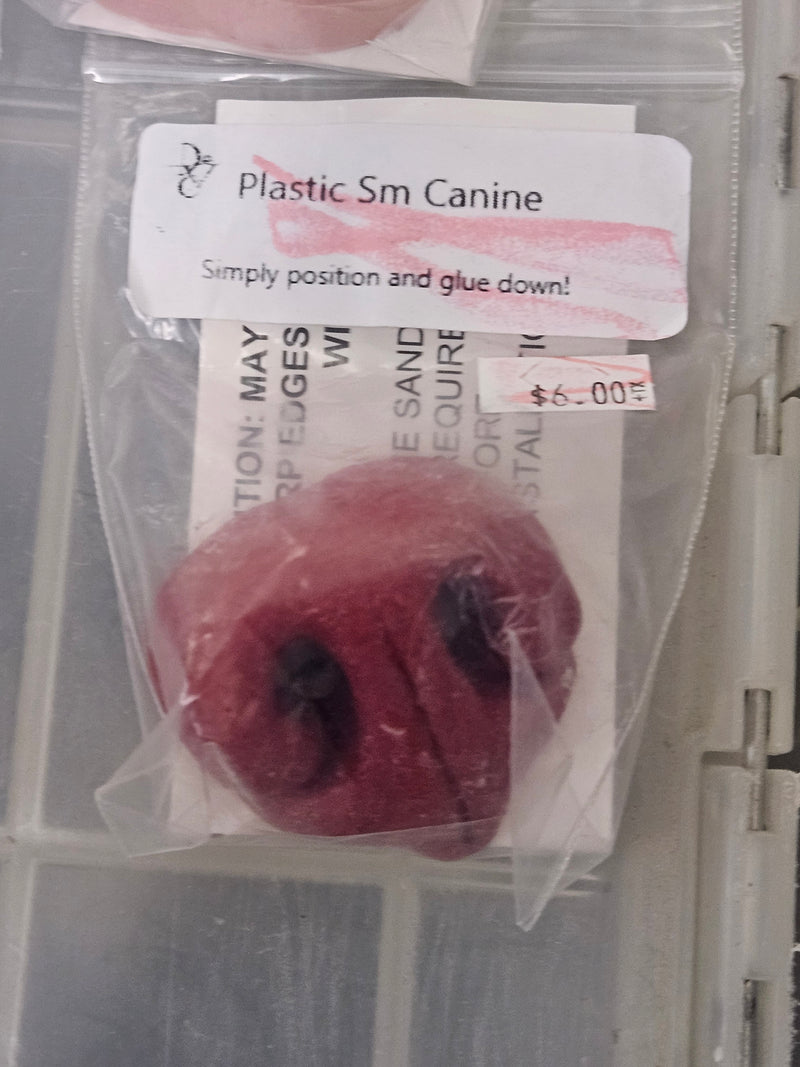 Ready to Ship Heavy Discounted Item: Plastic Realistic Small K9 Nose