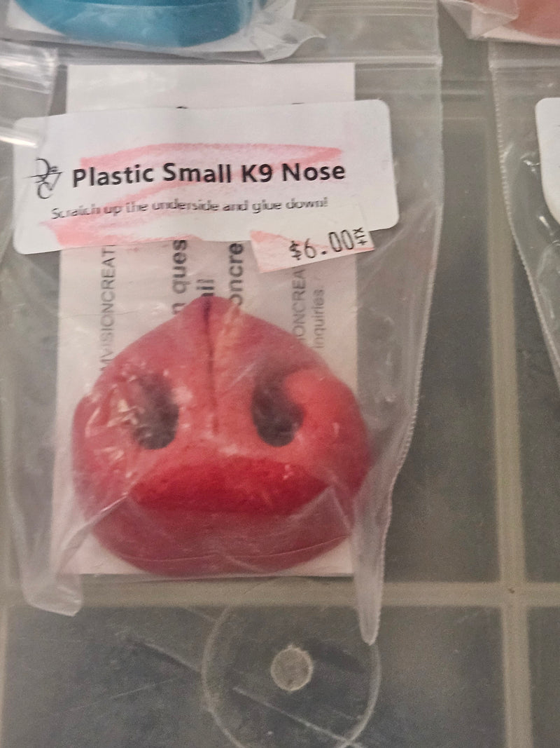 Ready to Ship Heavy Discounted Item: Plastic Realistic Small K9 Nose