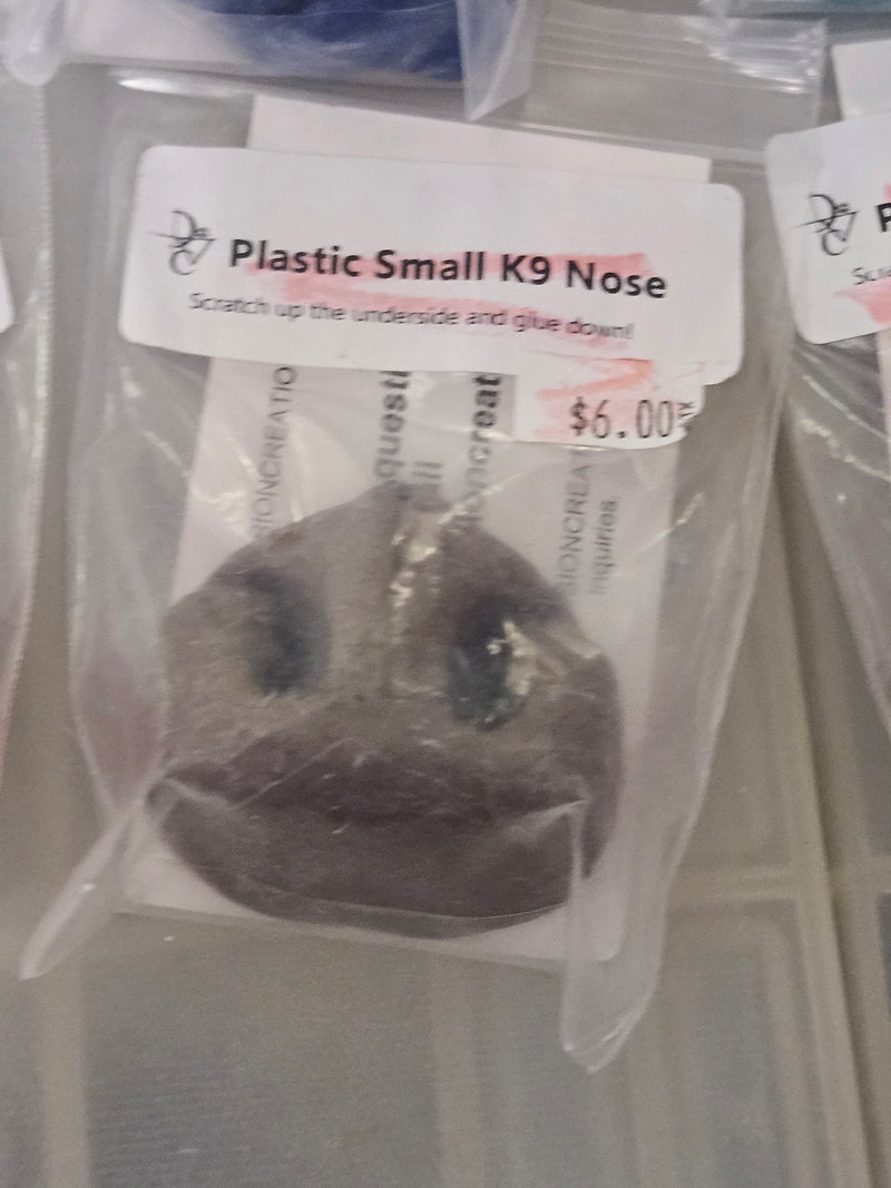 Ready to Ship Heavy Discounted Item: Plastic Realistic Small K9 Nose