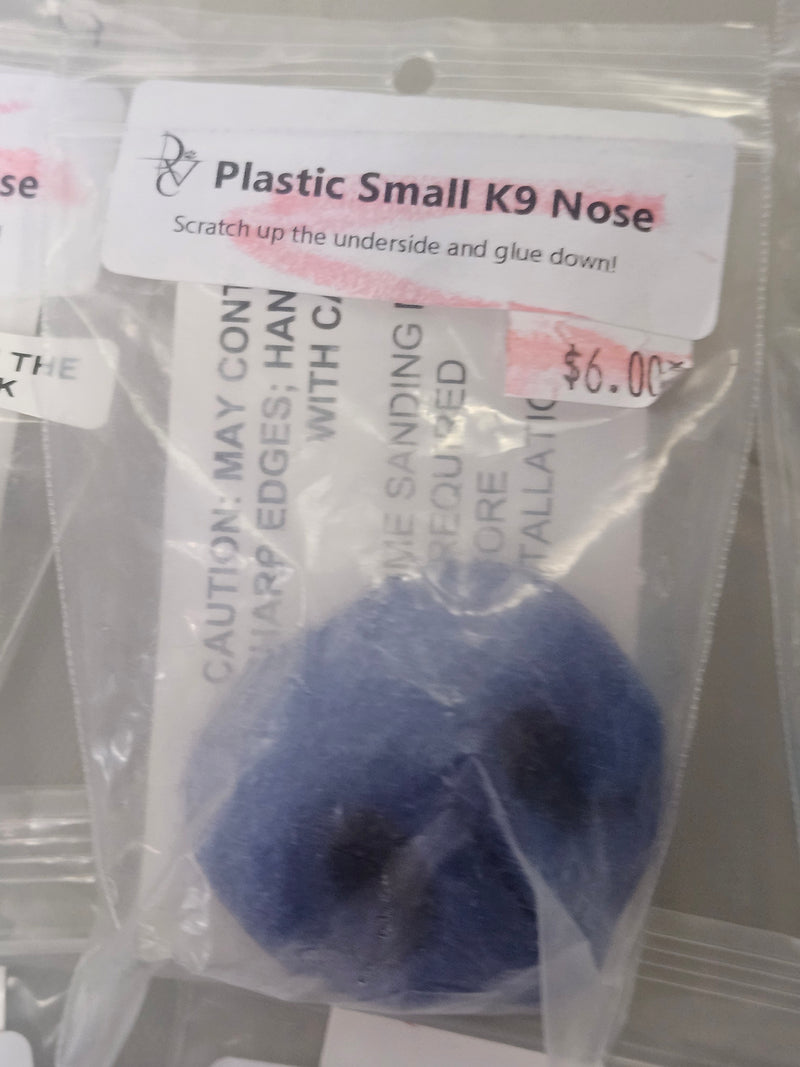 Ready to Ship Heavy Discounted Item: Plastic Realistic Small K9 Nose