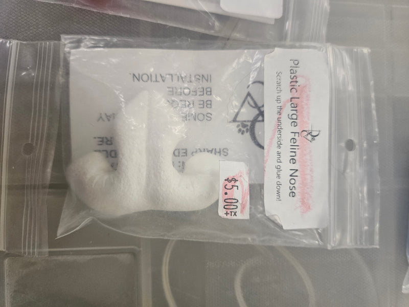 Ready to Ship - Heavy Discount Item: Plastic Realistic Large Feline Nose
