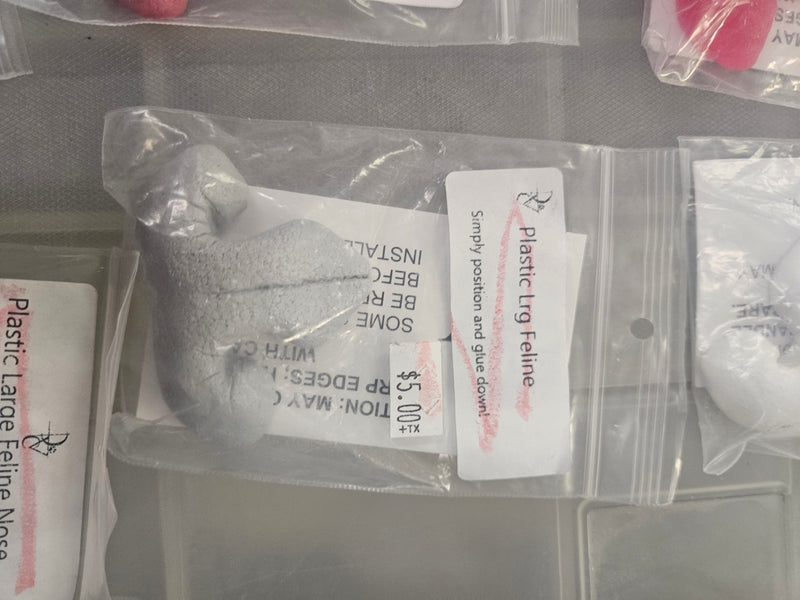 Ready to Ship - Heavy Discount Item: Plastic Realistic Large Feline Nose