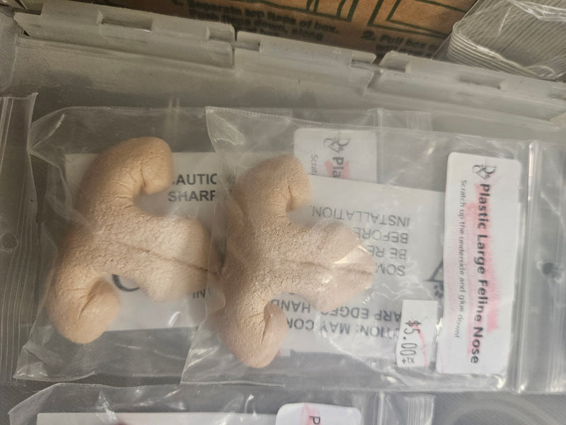 Ready to Ship - Heavy Discount Item: Plastic Realistic Large Feline Nose