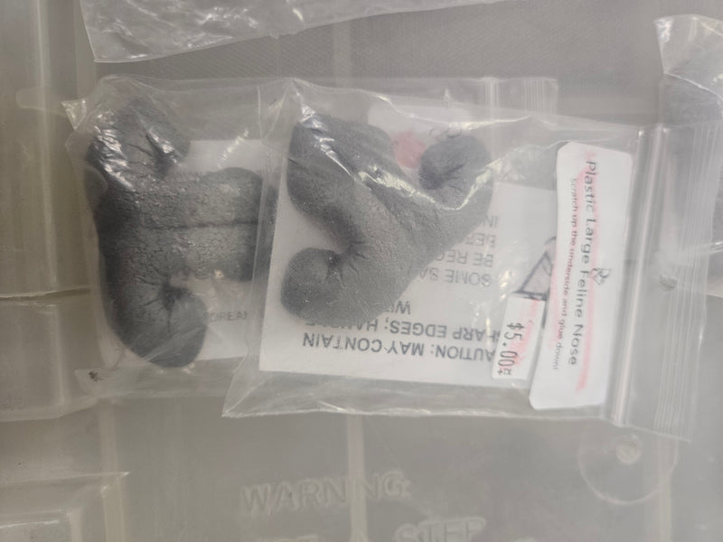 Ready to Ship - Heavy Discount Item: Plastic Realistic Large Feline Nose