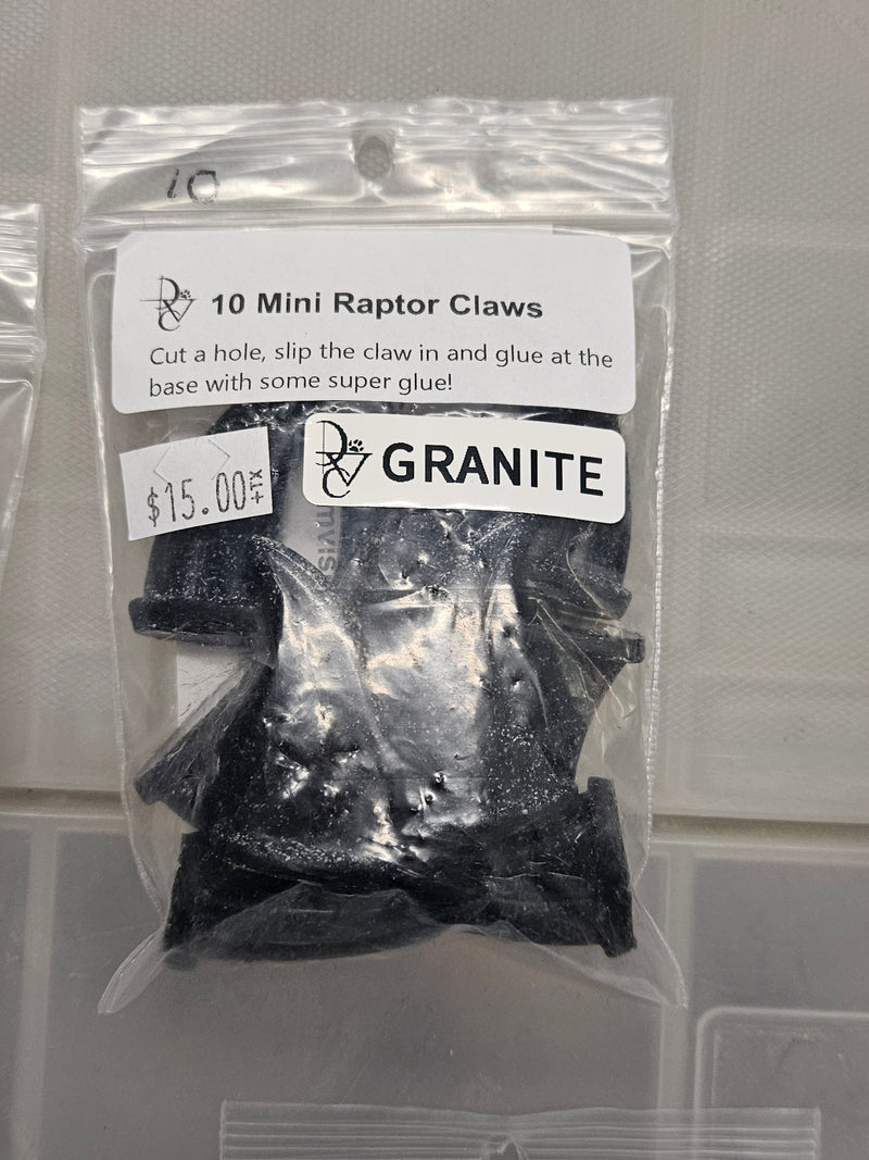 Ready to ship: Mini Raptor Claw Packs