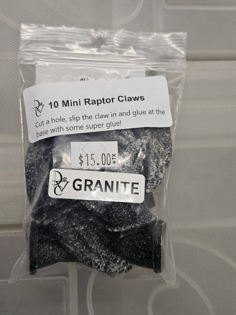 Ready to ship: Mini Raptor Claw Packs