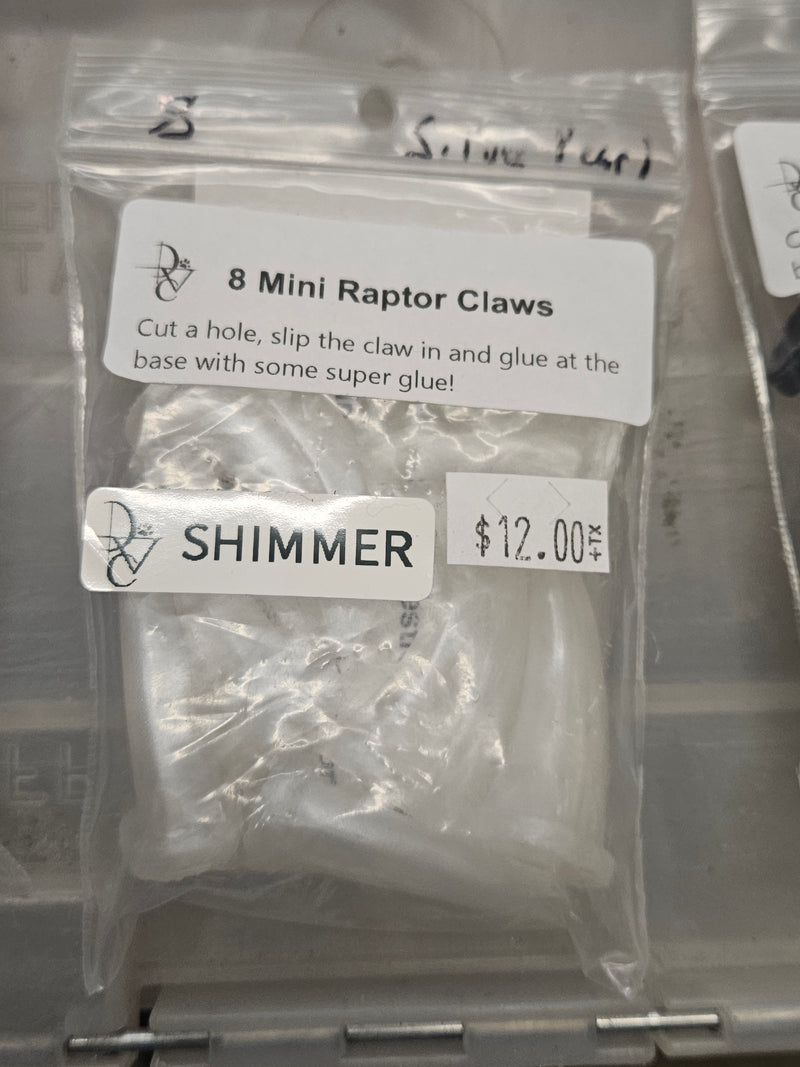 Ready to ship: Mini Raptor Claw Packs