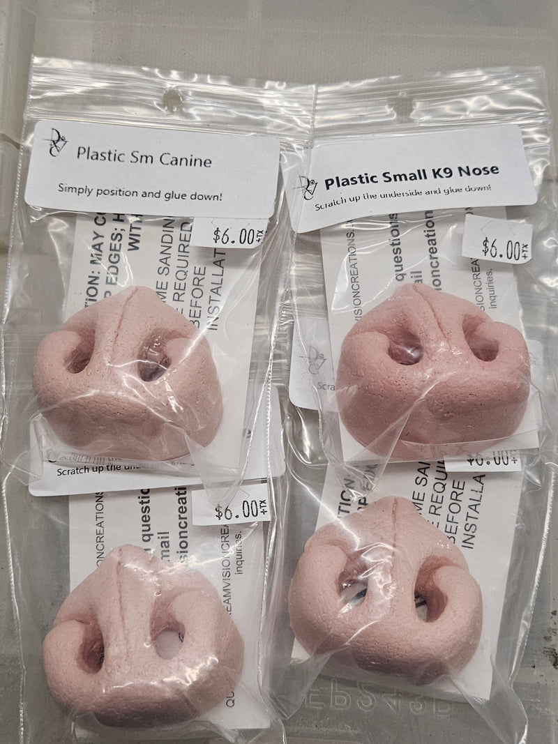 Ready to Ship Heavy Discounted Item: Plastic Realistic Small K9 Nose