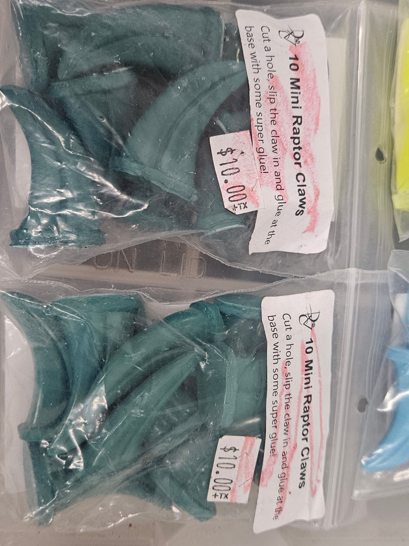 Ready to ship - Heavy Discount Item: Mini Raptor Claw Packs