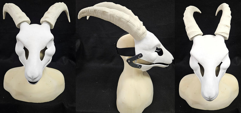 Plastic Opaque Caucasian tur Antelope Horns