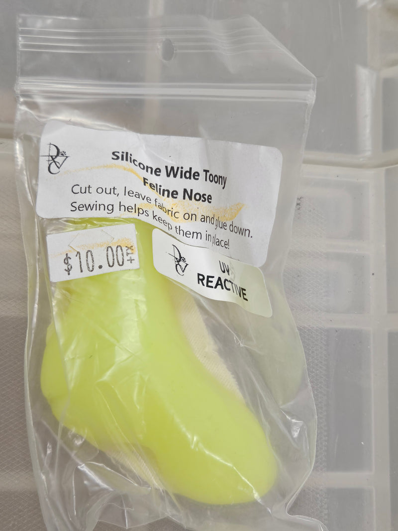 Ready to Ship - Heavy Discount Item: Silicone Wide Toony Feline Nose