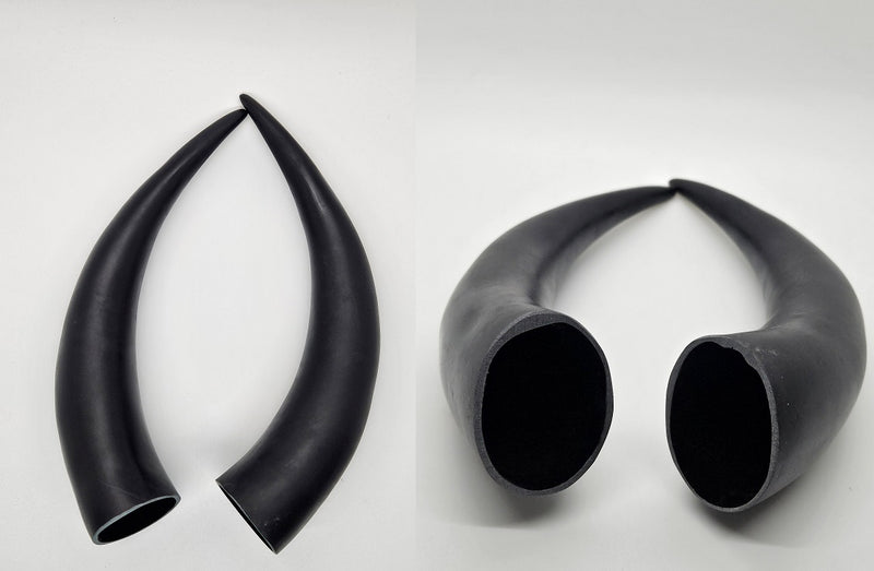 Plastic Opaque Small Bull Horns
