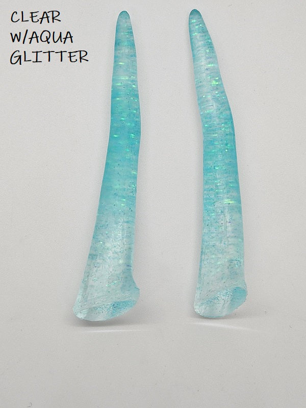 Plastic Glitter Medium Smooth Antler Tips