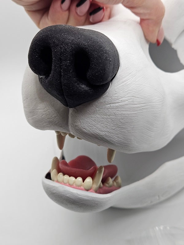 *Limited* Cut and Hinged Realistic Small K9 Resin Mask Blank