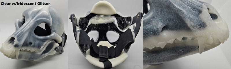 Specialty Cut and Hinged Skeletal K9 Resin Mask Blank