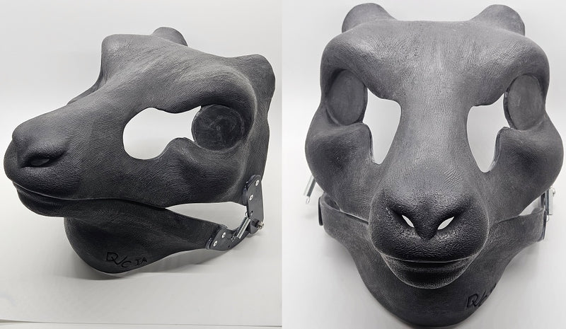 Cut and Hinged Goat Resin Mask Blank
