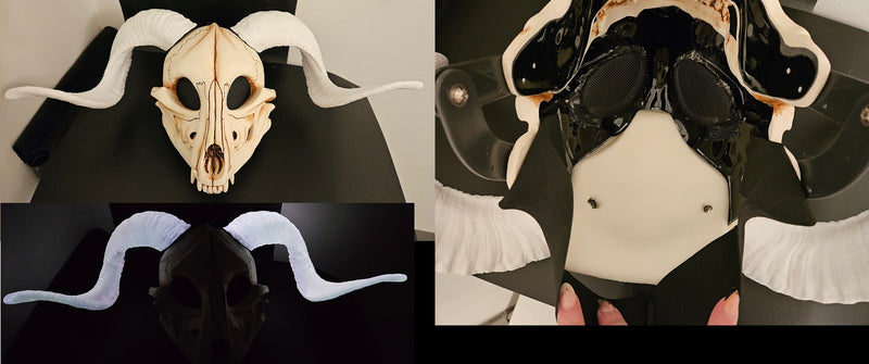 Plastic Glow in the Dark Corsican Ram Horns