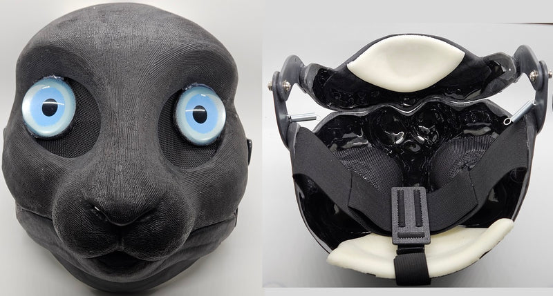 Cut and Hinged Bunny Resin Mask Blank