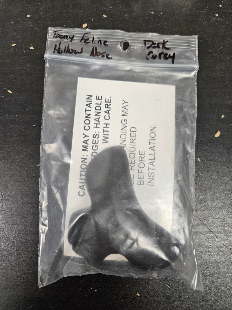 Ready to Ship: Plastic Hollow Toony Feline Nose