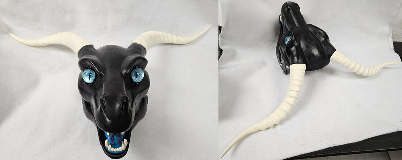 Plastic Opaque Impala Antelope Horns