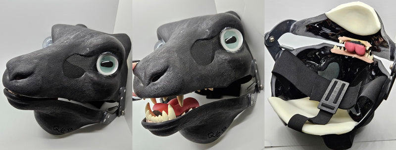 Cut and Hinged Goat Resin Mask Blank