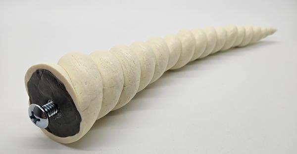 Plastic Opaque 9 Inch Unicorn Horn