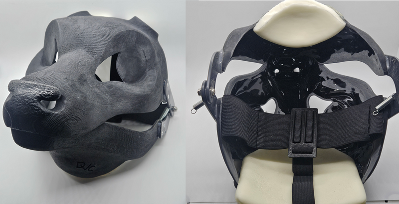 Cut and Hinged Buck Resin Mask Blank