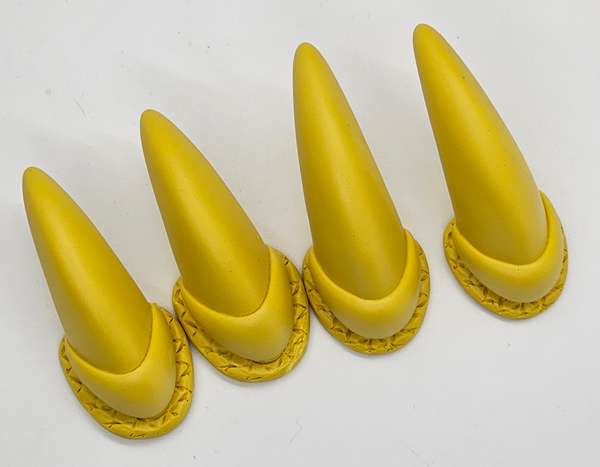 Basic Opaque Single Colored Realistic Sergal Toe Claws *Sold per Set*