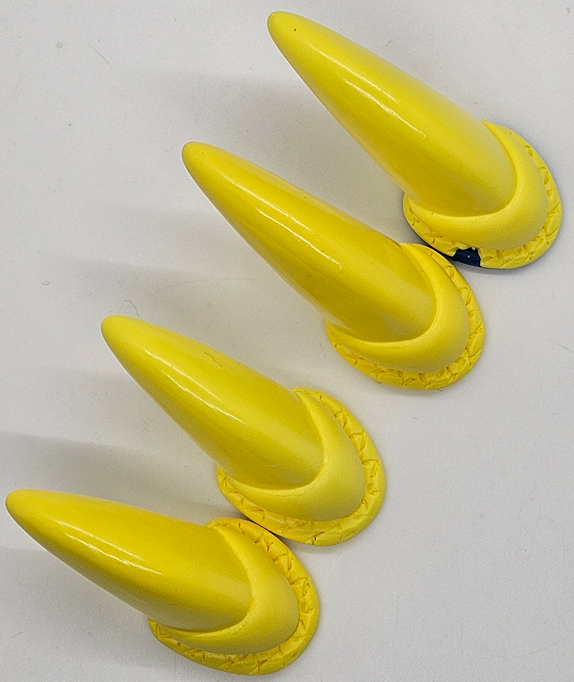 Basic Opaque Single Colored Realistic Sergal Toe Claws *Sold per Set*