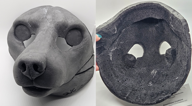 *Limited* Foam Realistic Small K9 Head