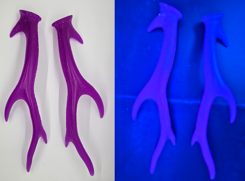 Plastic UV Reactive Medium Sika Deer Antlers