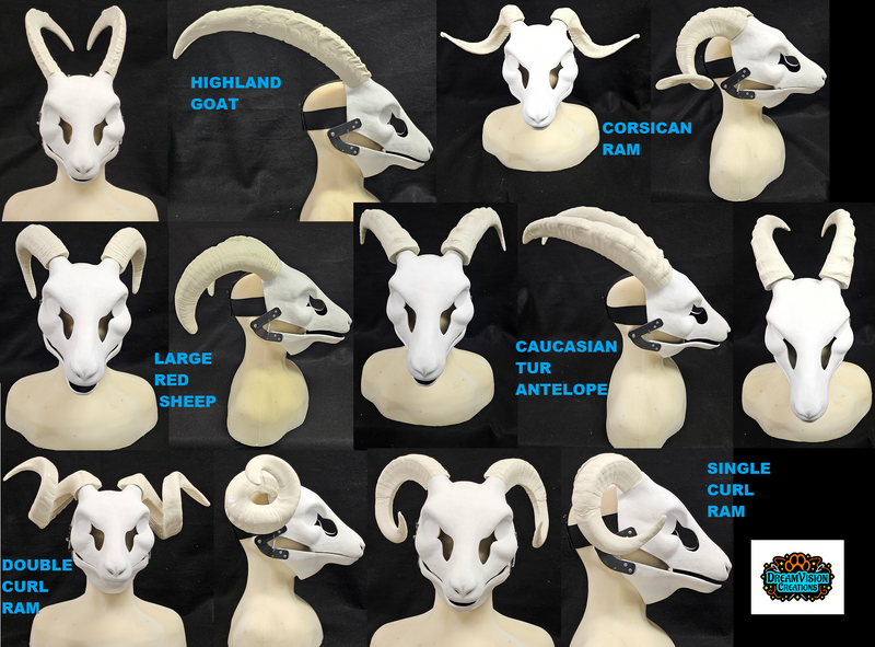 Uncut Goat Resin Mask Blank