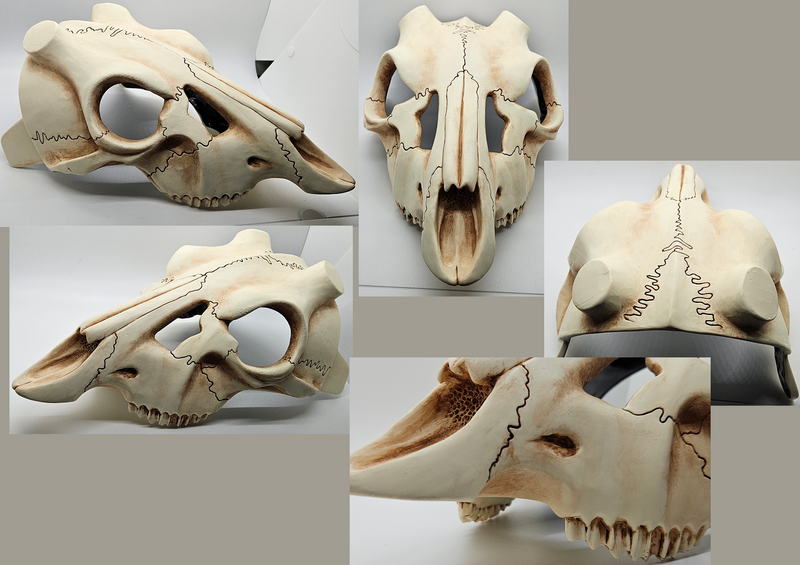 Skeletal Deer Upper Jaw Mask