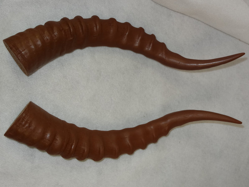 Plastic Opaque Impala Antelope Horns