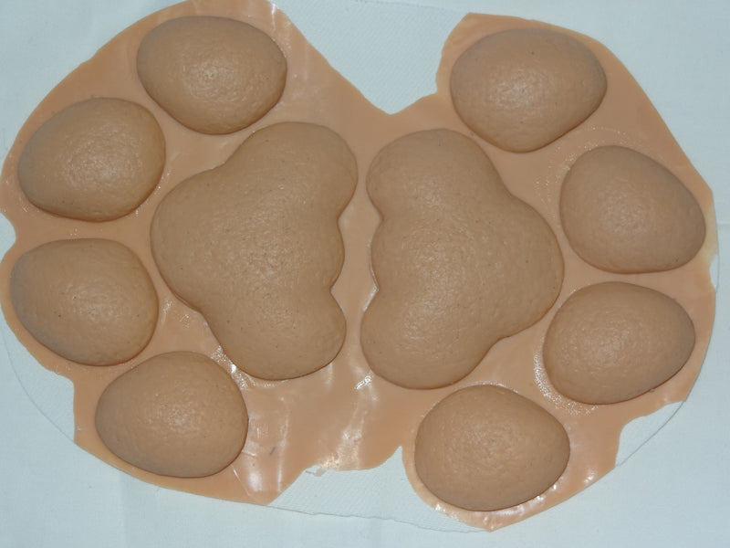 Silicone 4 Fingered Anthro No Heels K9 Handpads