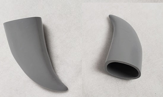 Plastic Opaque Hollow Small Horns *Sold Per Horn*