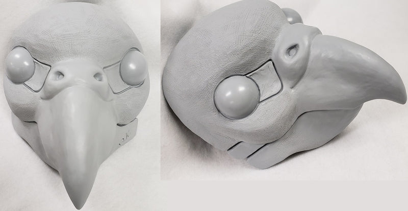 Uncut Budgie Resin Mask Blank