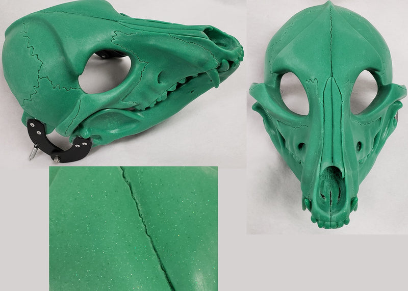 Specialty Cut and Hinged Skeletal K9 Resin Mask Blank