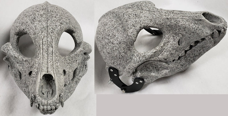 Specialty Cut and Hinged Skeletal K9 Resin Mask Blank