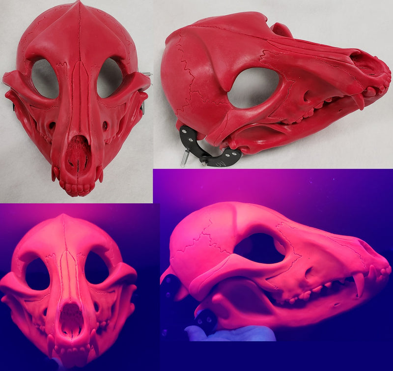 Specialty Cut and Hinged Skeletal K9 Resin Mask Blank