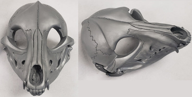 Specialty Cut and Hinged Skeletal K9 Resin Mask Blank