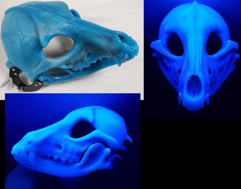 Specialty Cut and Hinged Skeletal K9 Resin Mask Blank