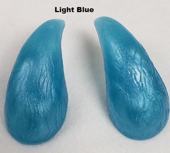 Plastic Shimmer Clear Birdcat Horns